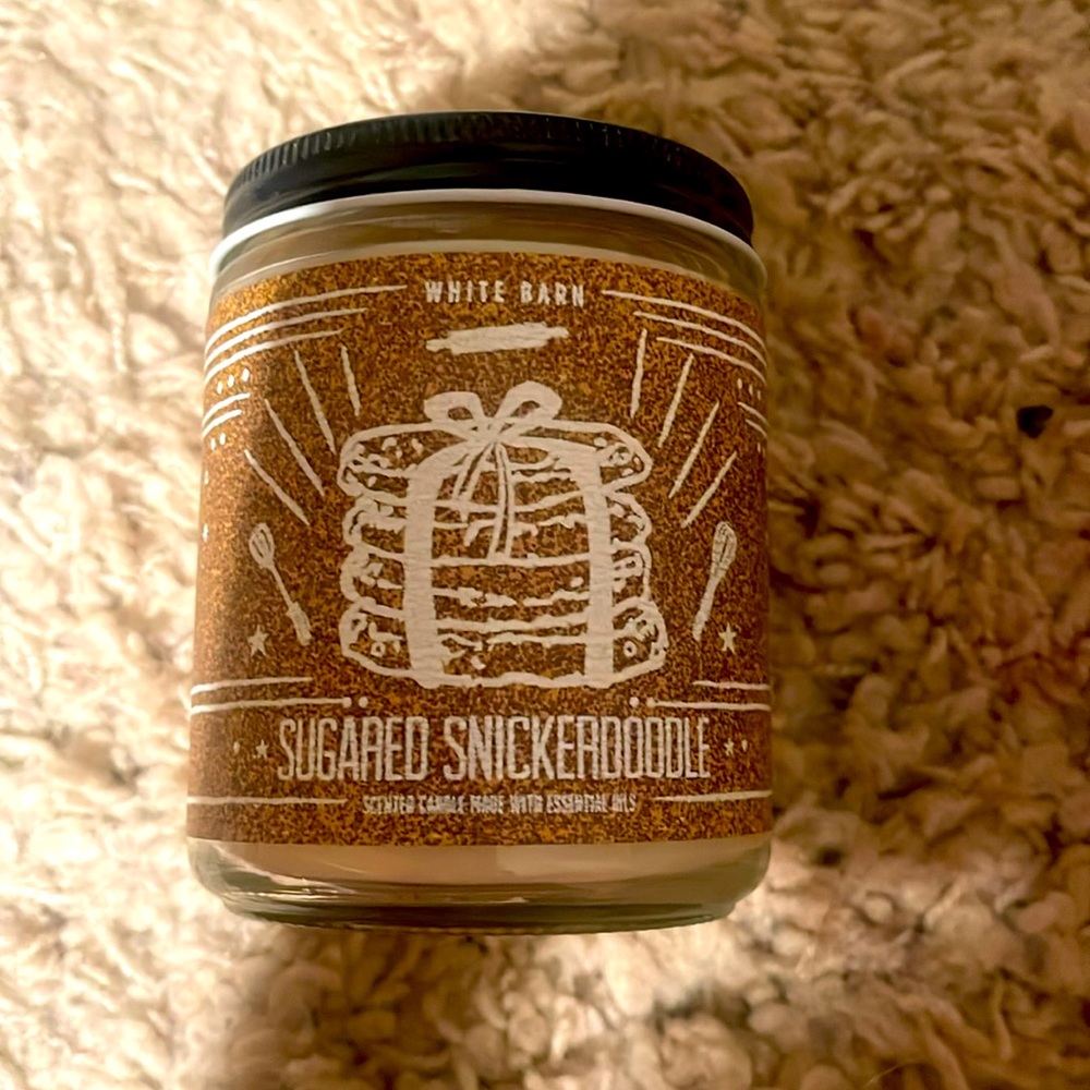 Sugared snickerdoodle whitebarn candle